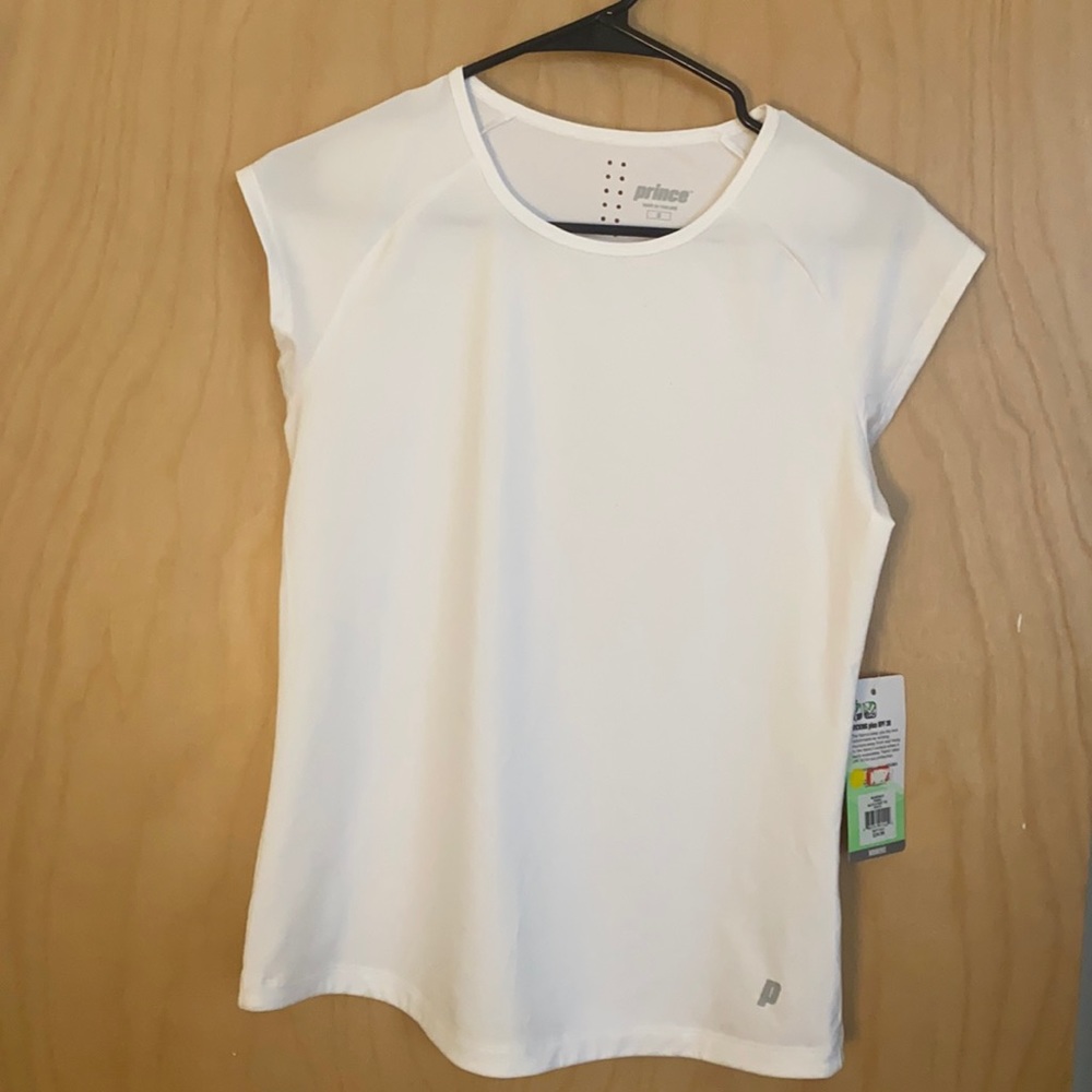 White, breathable prince tshirt